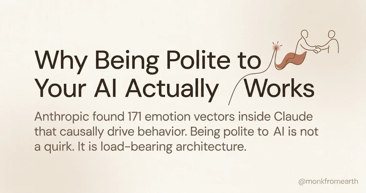 Being Polite to Your AI Makes It Perform Better. Here Is the Science.