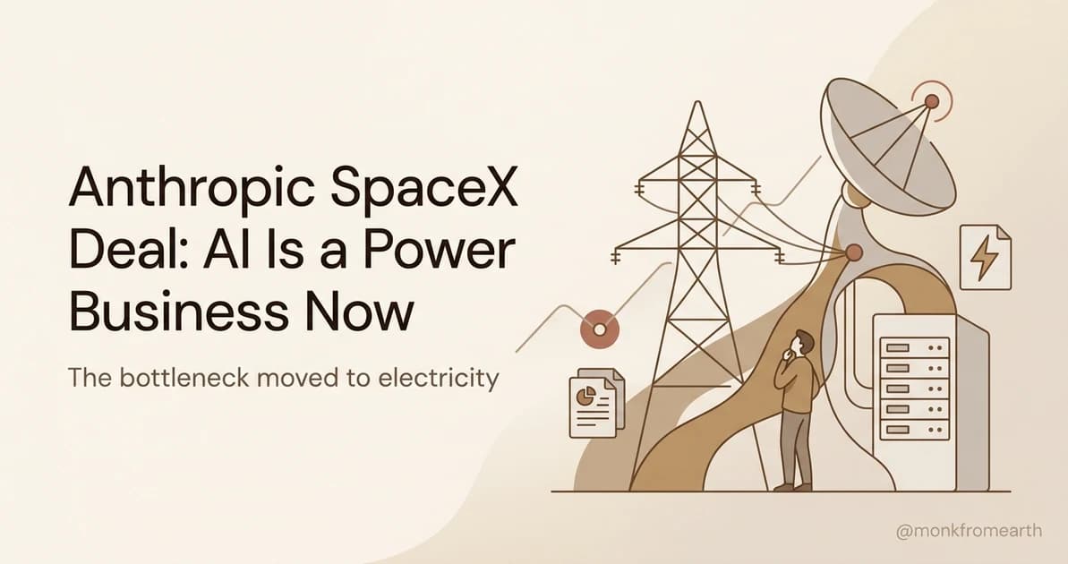 Anthropic Bought 300 MW From Musk. AI Stopped Being a Software Business.